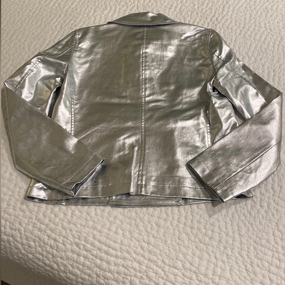 Lauren Jeans Company Silver Metallic Jacket - Picture 3 of 7